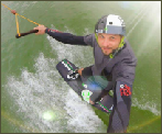 photo of local pro wakeboarder Steve Marqué at The Spin Cable Park in Belgium