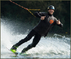 photo of local pro wakeboarder Thibaut Cenci at The Spin Cable Park in Belgium