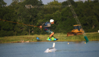 photo of wakeboarder at kc watersports